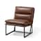 Glitzhome® Modern Thick Leatherette Accent Chair
